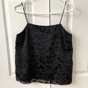Club Monaco black burnout cami